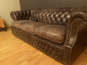 Nahk diivanid chesterfield 2 ja 3 istekohta (2 foto / 5)