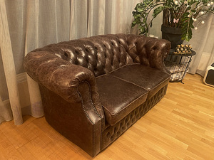 Nahk diivanid chesterfield 2 ja 3 istekohta (3 foto / 5)