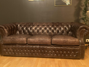 Nahk diivanid chesterfield 2 ja 3 istekohta (1 foto / 5)