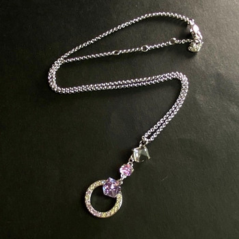 Swarovski օրիգինալ վզնոց մանուակագույն քարով