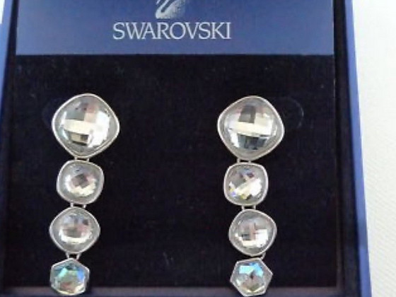Swarovski серьги с кристаллами