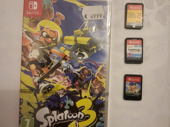Splatoon 3, Snipperclips, Super Mario Maker 2, Lets go Eevee