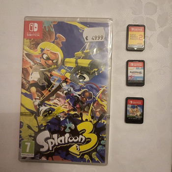 Splatoon 3, Snipperclips, Super Mario Maker 2, Lets go Eevee