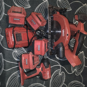Hilti akuketassaag, laadija, aku, Akulöökkruvikeeraja
