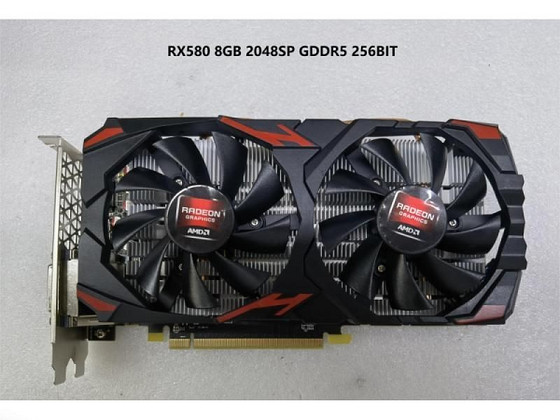 Videokaart RX 580 2048SP 8 gb