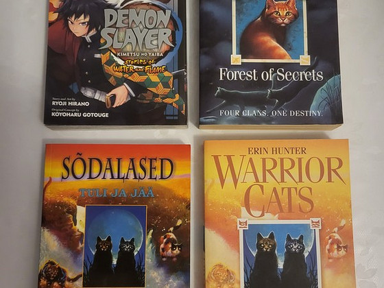 Demon slayer, sõdalased, Warrior cats, Коты воители raamatud