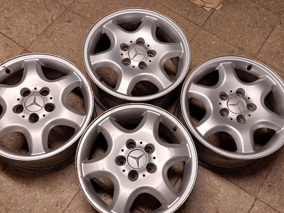 16 " разноширокие диски Mercedes 5x112 16x7 et36 и 16x8 et37