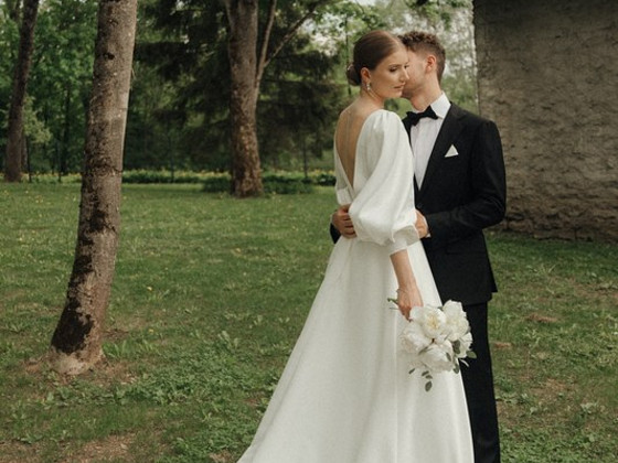 Wedding dress, designer Rinovich (collection Pearl E)