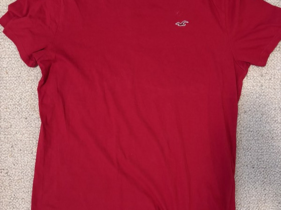 Hollister футболка красная, без дефектов L