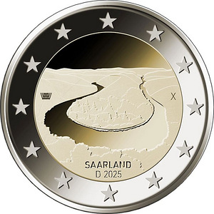 2 евро Германия 2025 UNC (1 фото из 1)