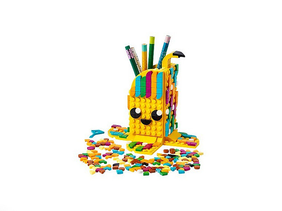 6+ LEGO DOTS 41948. Подставка для карандашей «Милый банан».