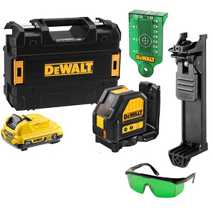 Ristjoonlaser Dewalt DCE088D1G + Tarvikud + Kohver + Aku (1 foto / 5)