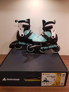 Роликовые коньки Rollerblade регулируемые размер 33-36.5 (9 фото из 10)