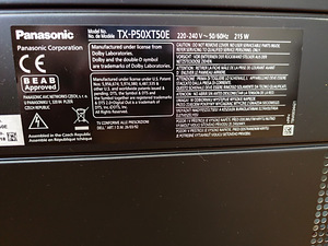 PANASONIC TV TX-P50XT50E PLASMA 50" (2 foto / 3)