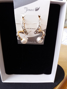 Disainerkõrvarõngad brändilt "Jenavi" Swarovski kristallidega. (6 foto / 10)
