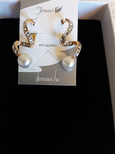 Disainerkõrvarõngad brändilt "Jenavi" Swarovski kristallidega. (9 foto / 10)
