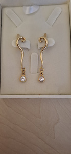 Disainkõrvarõngad kaubamärgilt "Jenavi" Swarovski kristallid (2 foto / 10)