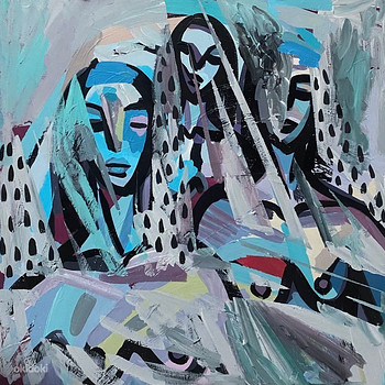Картина на холсте, акрил, 50×50 см