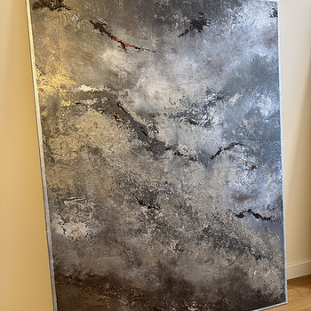 Interjööri maal, akrüül / akrüül abstraktne kunst 130x97