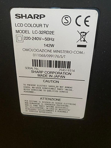 SHARP LCD COLOUR TV LC-32RD2E (2 foto / 2)
