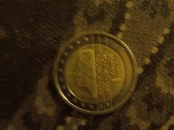 Hollandi 2€ haruldane münt