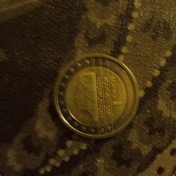 Hollandi 2€ haruldane münt