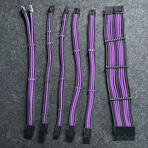 PSU Cable Extension kit (Black and Purple) (1 foto / 2)