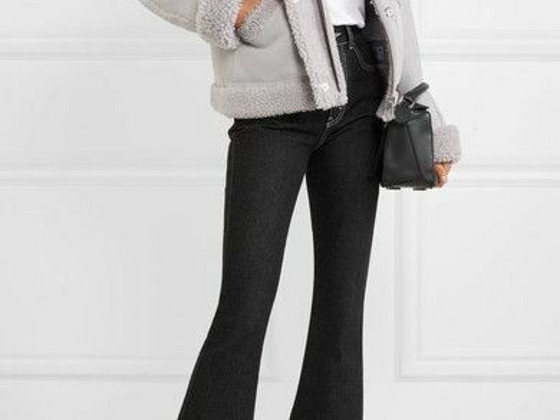 Victoria Victoria Beckham дубленка из овчины