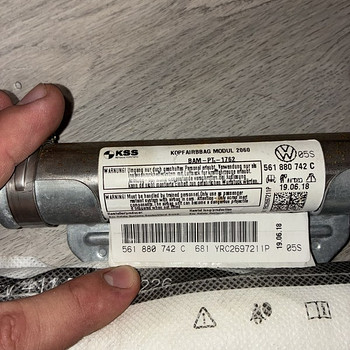 Подушка безопасности потолка Volkswagen cc