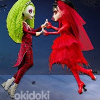 Kolekcijas leļļu komplekts Monster High Beetlejuice un Lydia