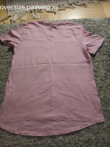 Футболка, розовая, oversize (1 фото из 2)