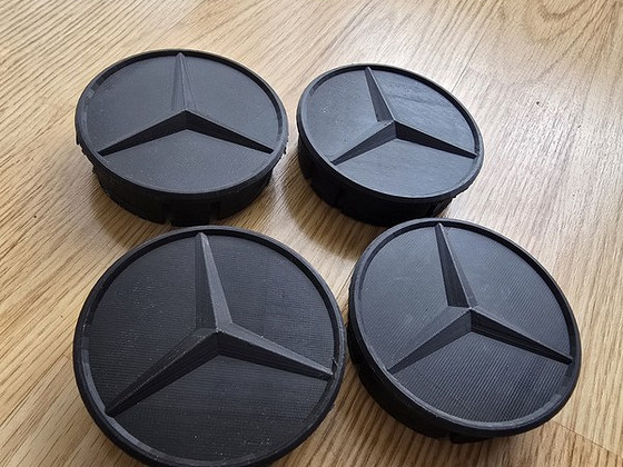 3d prinditud Veljekapslid Mercedes-Benz 75mm