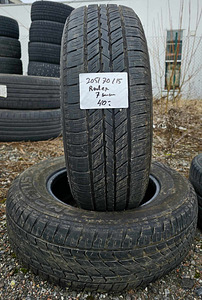 R15 rehvid 205 70 15 rodex 7mm 2tk (1 foto / 1)