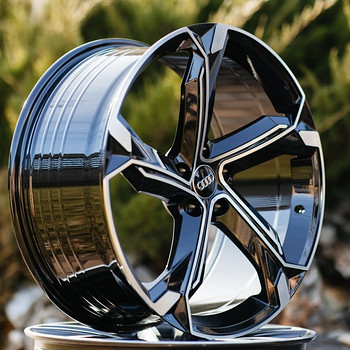 R22 veljed 5x112 Audi Vw Skoda Black polish uued