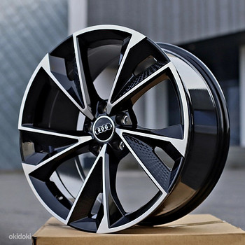 R21 veljed 5x112 Audi Vw Skoda Black polish uued