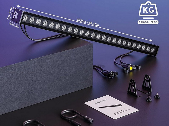 IP65 LED BAR 72W 24LEDS RGB ВОДОНЕПРОНИЦАЕМЫЙ СВЕТИЛЬНИК ДЛЯ