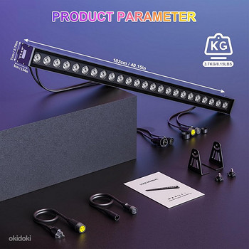 IP65 LED BAR 72W 24LEDS RGB WATERPROOF WALL WASHER LIGHT