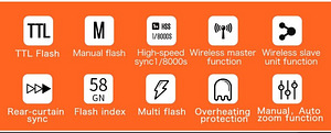 Вспышка TRIOPO TR-988 TTL HSS High Speed Sync (4 фото из 4)