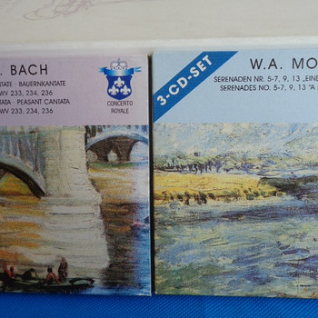 J.S.BACH ja W.A.MOZART 3-cd-sets.UUED.