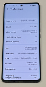 Смартфон Honor Magic 5 lite 5g 256/8gb + чехол + коробка (4 фото из 5)