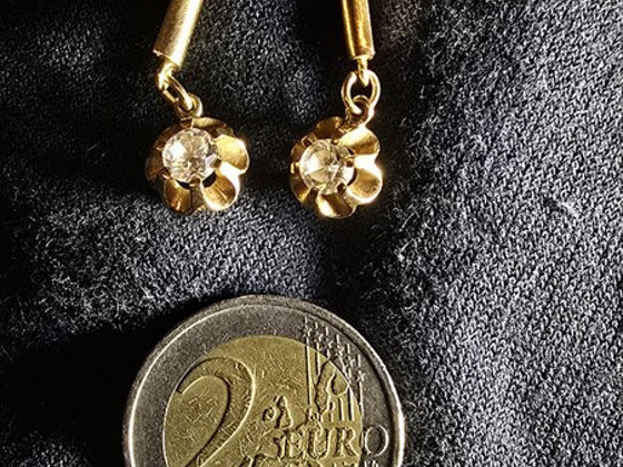 Золотые серьги 583 проба (№L1206)
