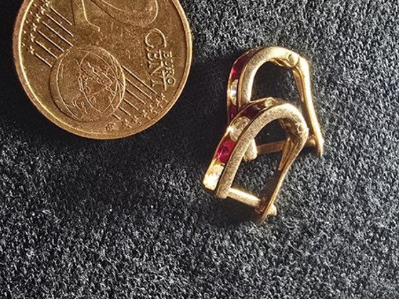 Золотые серьги 585 проба (№L1210)