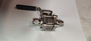 Roostevaba kuulventiil, 316 teras, 12 mm toru - SS-63TS12MM (1 foto / 6)