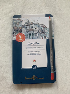 Pliiatsid ColorPro 12tk, цветные карандаши ColorPro 12шт (1 фото из 2)