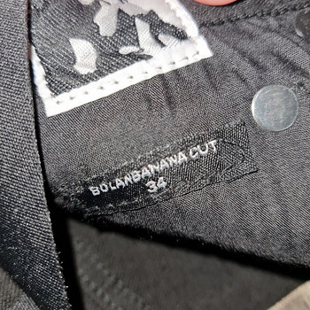 Rick Owens bolan cut waxed jeans