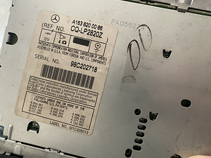 W163 магнитола A1638200086 (2 фото из 2)