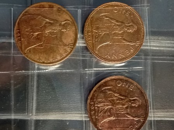 Briti vaskpennid mündid