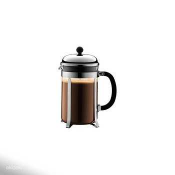 Кофейник с прессом Bodum Chambord, хром, 1 л
