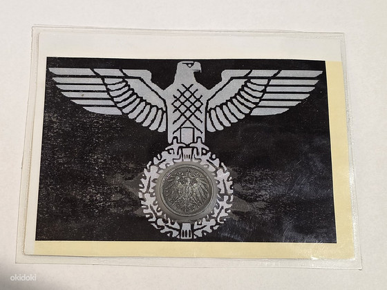 Членская карта NSDAP с монетой