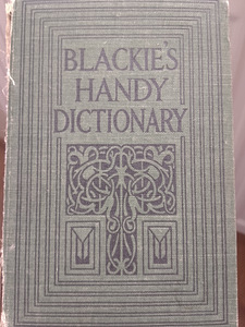 Blackie's handy dictionary (1 foto / 1)